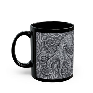 Black Coffee Mug - Kraken Joe, Noir