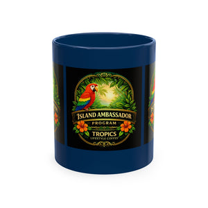 Tropical Parrot Coffee Mug — "Island Ambassador" Ceramic Cup