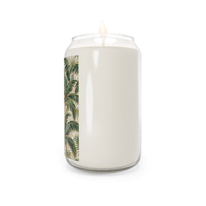 Tropical Palm Mosac Soy Candle — 13.75 oz Scented Jar, 3 scents