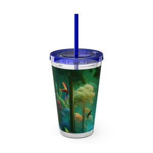 Tropical Tumbler with Straw | 16 oz: Flight School