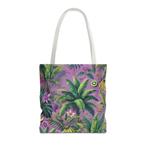 More Tropical Fruit/Deep Lilac Tote Bag - 3 Sizes