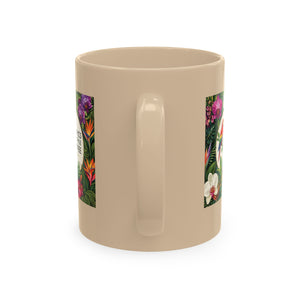 Tropical Coffee Mug, 11 oz — Ceramic Tropics Lifestyle Coffee Colorful Logo