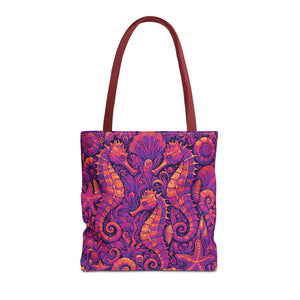Seahorse Trio Tote Bag, Heatwave - 3 Sizes
