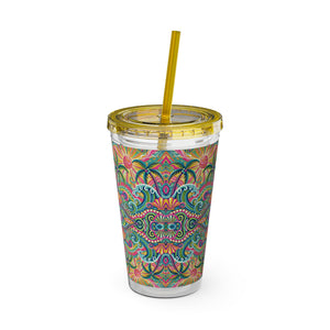 Tropical Tumbler with Straw | 16 oz: Kaleido Bay
