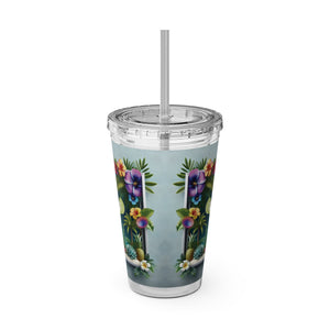 Tropical Tumbler with Straw | 16 oz: Tropical Margarita