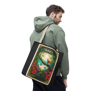 Tote Bag — Parrot Friends at Seashore, TLC Logo