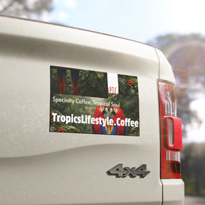 Car Magnet — Tropics Lifestyle Coffee Logo (Luxury Coffee, Tropical Soul)
