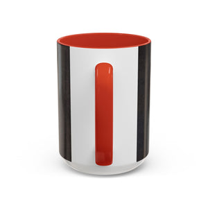 Accent Color Coffee Mug (11, 15oz), 8 Colors - White Nautilus Trio/Black, Large