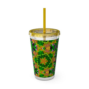 Tropical Tumbler with Straw | 16 oz: Kaleido Orchid