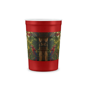 Tropical Rainforest Parrot Steel Cup, 16 oz. — Recyclable Insulated Tumbler