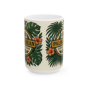Ceramic White Mug - Palm & Bean Coffee Club
