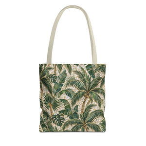 Tropical Palms MosaicTote Bag – Vintage Beach Market Bag