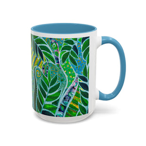 Accent Coffee Mug (11, 15oz), 8 Colors - Amazon Whimsy, Green