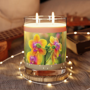 Fiesta Orchid Garden Scented Candle — Floral 11oz Glass Jar