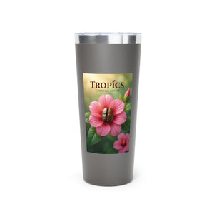 22oz Insulated Tumbler/Vacuum Copper Travel Cup — Coffee Flower