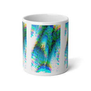 Jumbo Mug, 20oz, Solo Mermaid Aqua Trace | Tropical Coffee Cup