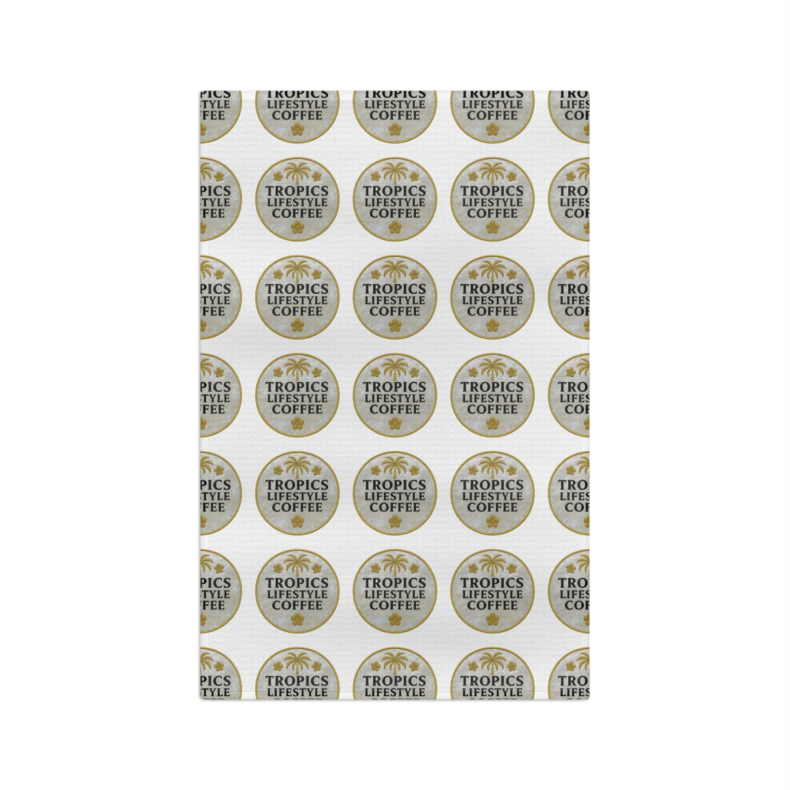 Microfiber Coffee/Tea Towel - MOP Logo, White