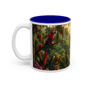 Tropical Waterfall Mug – Lush Jungle Scenic Accent Coffee Cup (11oz/15oz)