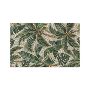 Tropical Palm Tea Towel — Palms Mosaic Microfiber Kitchen Towel