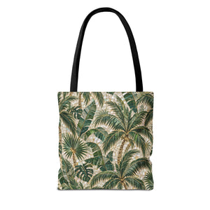 Tropical Palms MosaicTote Bag – Vintage Beach Market Bag
