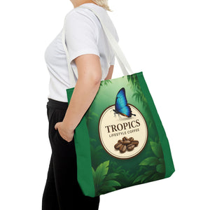 Branded Coffee Butterfly Tote Bag - 3 Sizes