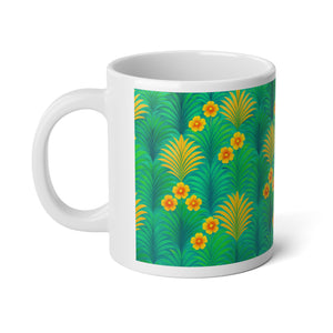 Jumbo Mug, 20oz, Sunrise Palms Gree | Tropical Coffee Cup