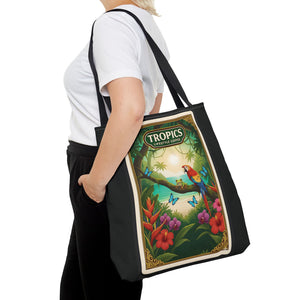 Tote Bag — Parrot Friends at Seashore, TLC Logo