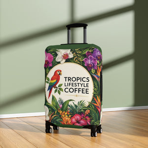 Tropics Lifestyle Coffee Floral Parrot Luggage Cover