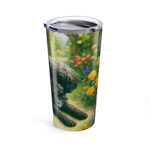 20oz Tropical Glossy Tumbler, Stainless Steel / Faye's Dog