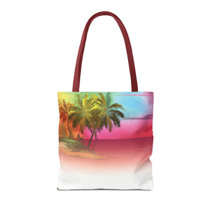 Watercolor Sunset Tote Bag - 3 Sizes