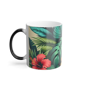 Color Morphing Mug, 11oz, Exotic Flora