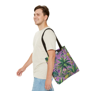 More Tropical Fruit/Deep Lilac Tote Bag - 3 Sizes