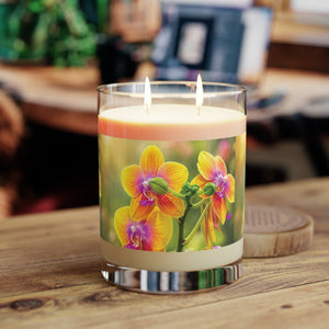 Fiesta Orchid Garden Scented Candle — Floral 11oz Glass Jar