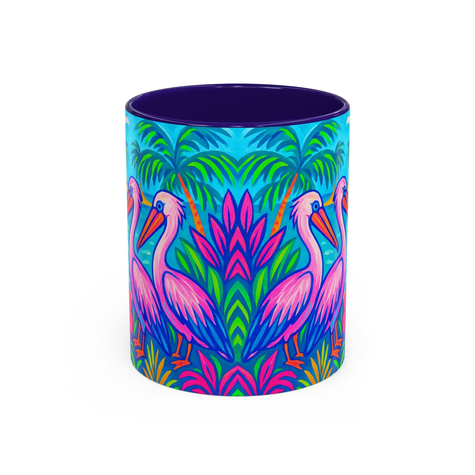 Accent Color Coffee Mug, Many Colors - 11oz & 15oz / Pelican Party