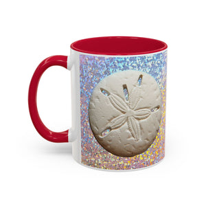 Colorful Mugs (11oz, 15oz), Disco Sand Dollar