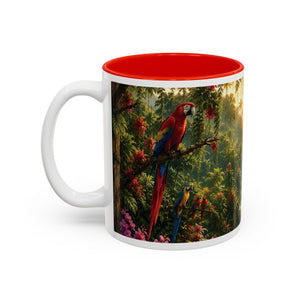 Tropical Waterfall Mug – Lush Jungle Scenic Accent Coffee Cup (11oz/15oz)