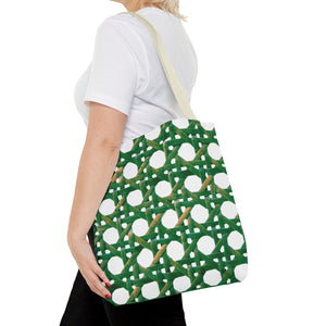 Beach Chair Wicker/Green Tote Bag - 3 Sizes