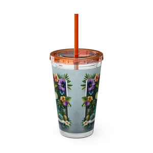 Tropical Tumbler with Straw | 16 oz: Tropical Margarita