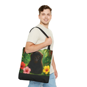 Baby Howler Monkey Trio Tote Bag - 3 Sizes