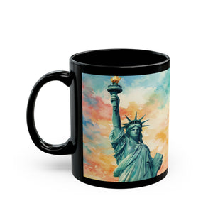 Patriotic Coffee Mug ~ Tropical Statue of Liberty, 2 Sizes