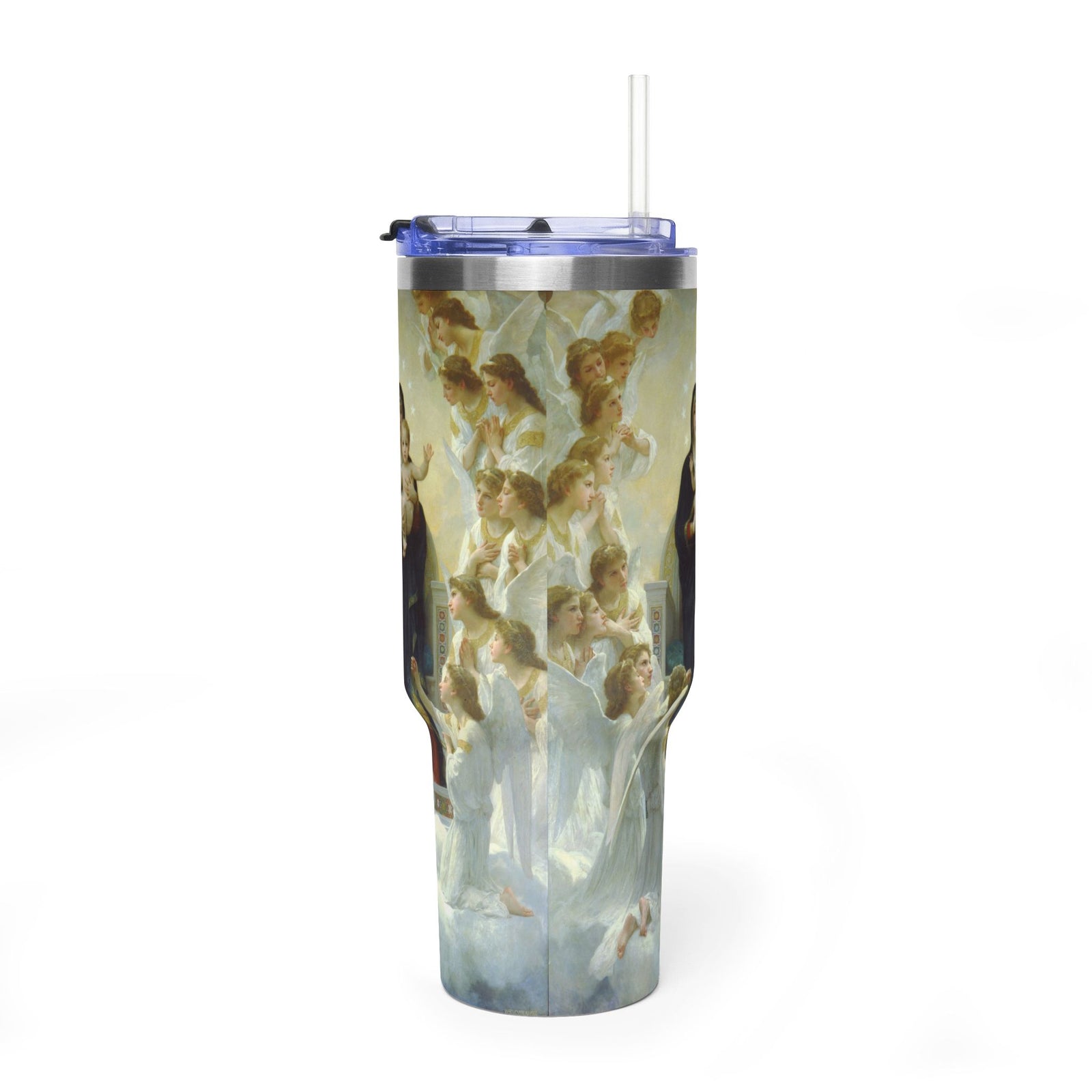 40oz Vacuum Tumbler - Madonna and Child with Angels Stainless Travel Mug