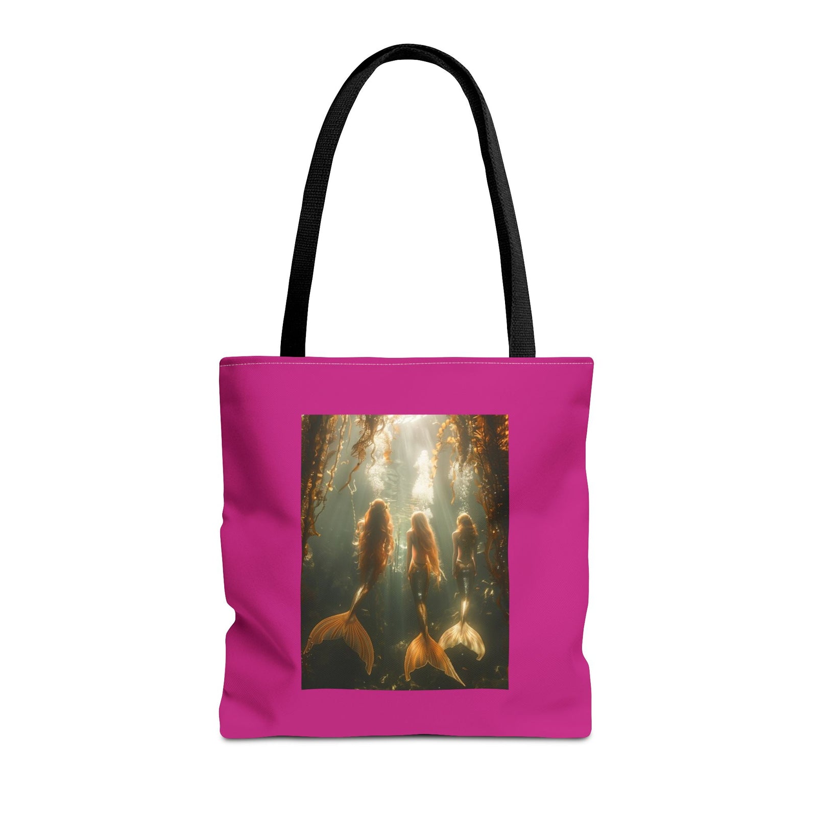 Three Mermaid Sisters, Pink ote Bag - 3 Sizes