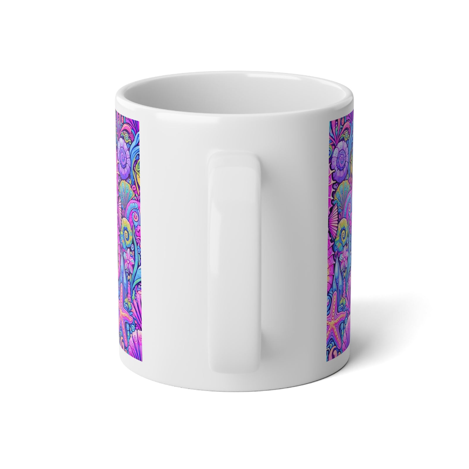 Jumbo Mug, 20oz, Seahorse Pop | Tropical Coffee Cup