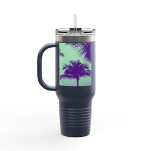 Insulated Travel Mug, 40oz / Palm Glow Minty - Perfect for Outdoor Adventures