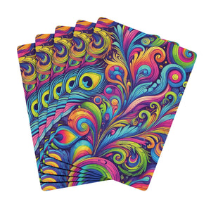 Poker Playing Cards - Feather Currents Pop