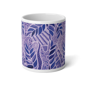 Jumbo Mug, 20oz, Amazon Whimsy Amethyst | Tropical Coffee Cup