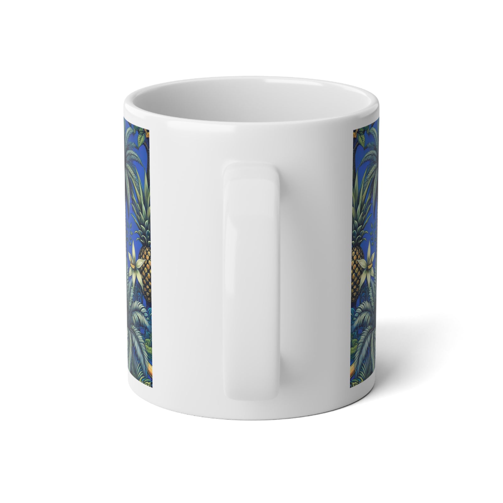 Jumbo Mug, 20oz, Tropical Fruit Blue | Tropical Coffee Cup
