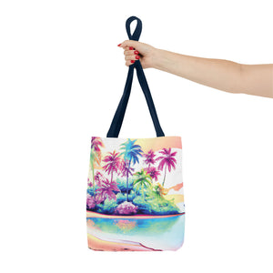 Watercolor Beach Tote Bag - 3 Sizes