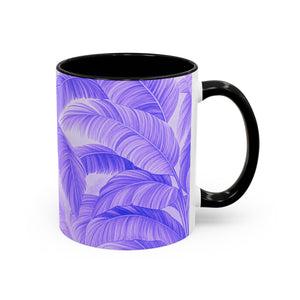 Accent Coffee Mug (11, 15oz), 8 Colors - Palm Serenity, Lilac