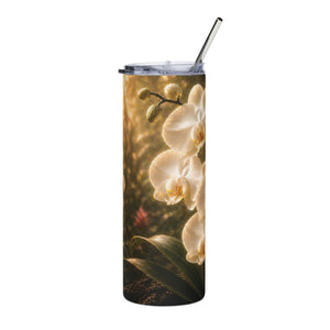 Copy of 20oz Floral Stainless Steel Tumbler — Fiesta Orchid Travel Cup